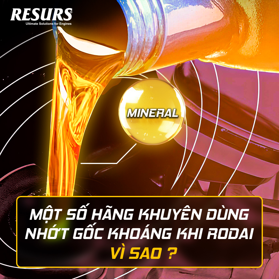 Vì sao nên dùng nhớt gốc khoáng khi rô-đai xe mới?